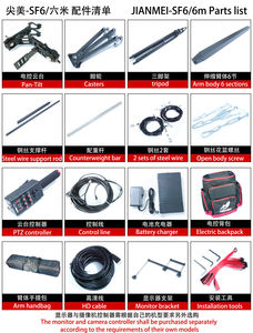 Jianmei XF64s 3-5m Jimmy Jib Crane à vendre nouveau Design église Portable grue Jib caméra grue à vendre caméra culbuteur - Product Image 4