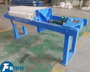 Sludge dewatering used mini lab test filter press, efficient filter for slurry treatment.