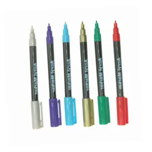 marcadores de arte Promotional Set Of 32 Colors Superior Waterproof Acrylic Marker Pen Set For Rocks Ceramicglass Wood Fabric