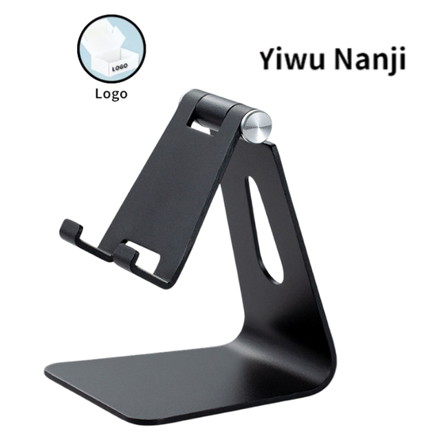 Aluminum Foldable Metal Mobile Stand Smart Phone Desk Holder Phone Tablet Storage Rack Eco-Friendly Vintage Bathroom Use