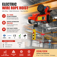 Elektrikli Halatlı Vinç (Trolili) 220V Elektrikli Kaldırma Vinci, Depo İnşaat Malzemesi Kaldırma İçin, CE Sertifikalı