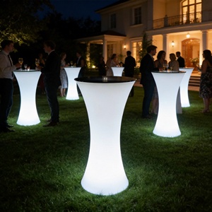 Lampe de sol LED lumineuse pour table haute, éclairage décoratif d'intérieur et d'extérieur pour pelouse, table et chaise de fête lumineuses colorées pour la plage - Product Image 6