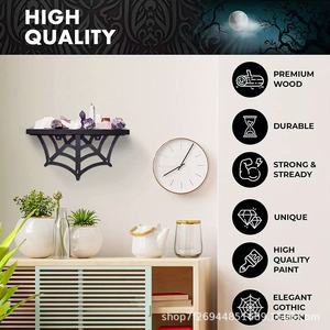Spider Web <b>Wall</b> <b>Shelf</b> Halloween Decor Storage Rack 1 Tier <b>Wall</b> <b>Mounted</b> Display <b>Shelf</b> for Home Decor - Product Image 3