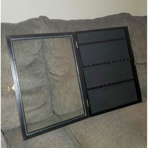 Caja de madera para recuerdo, cajita de sombra con cierre para pared, puerta de vidrio, expositor de cuchara de té de madera - Product Image 3