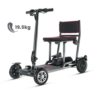 New Design Outdoor Lightweight Portable Folding Small 4 Wheel Electric Scooter Ultra-Light Mobile Scooter For Adults Elderly