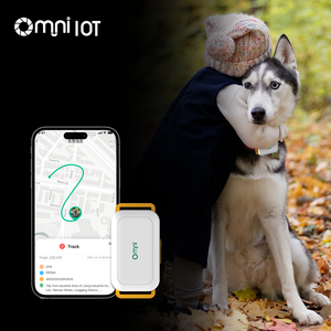 Omni rastreador de movimiento de perros de alta precisión dispositivo de seguimiento de actividad de mascotas 4G buscador de mascotas GPS Collar con correa - Product Image 1