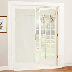 <span class=keywords><strong>Tende</strong></span> Oscuranti Francesi per Porte e Finestre, Nero, 100% Poliestere, Stile Moderno, Ignifughe, Isolanti, Per Tutte le Stagioni - Product Image 5