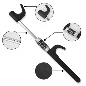 Serrure à code antivol de voiture bon marché en alliage noir serrure de volant universelle - Product Image 3