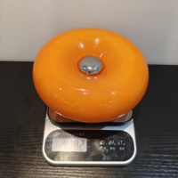 Lampe de chevet LED tactile en verre en forme de donut, 5V, à intensité variable, rechargeable, design cyber-célébrité, pour chambre à coucher