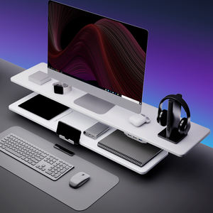 Nuevas ideas de productos Fabricación Estante de escritorio Monitor Riser Stand Home Office Desktop Gaming Computer Stand con HUB-USB - Product Image 1