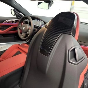 Pour 2022+ pour Série 2 M2 M240i G42 G87 – Autocollant de dossier de siège en fibre de carbone sèche pour modification et amélioration - Product Image 2