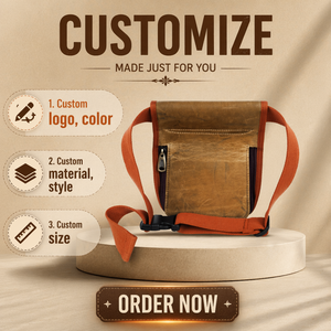 <span class=keywords><strong>HIBO</strong></span> Langlebige Leder-Munitionstasche Gewehrgürtel aus Gewachstem Canvas mit Neuem Design Patronenhalter Khaki Einfach zu Tragen - Product Image 2