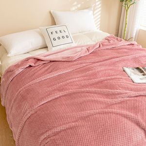 Manta <span class=keywords><strong>de</strong></span> Yoga Nórdica <span class=keywords><strong>de</strong></span> Malla Sólida Jacquard, Estilo Moderno, <span class=keywords><strong>de</strong></span> Poliéster, para Todas las Estaciones, Gruesa, <span class=keywords><strong>de</strong></span> Franela, para el Hogar, Hospital, o como Cubre Sofá - Product Image 5