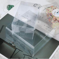 Boîte à gâteau transparente pour sucettes glacées, boîte à bonbons transparente pour glaces, boîte transparente pour animaux de compagnie avec bâtonnets en bois