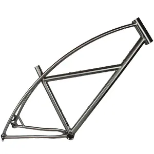 titanium bike frame double top tube design titanium mountain bike frame T47 BB Shell titanium cruiser bicycle frame 29er