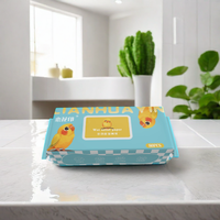 Papier toilette humide soluble dans l'eau pratique et confortable pour le nettoyage des enfants-Vente en gros