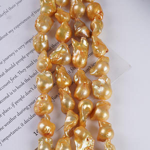 Perlas Naturales de Agua Dulce al por Mayor, 14-16 mm, Ovaladas, Tipo Botón, Accesorios de Joyería, DIY, Zhuji - Product Image 3