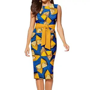 Yibaoli Evening Dresses Africa Clothing High Quality Hot Sale 100% Cotton Ankara Wax Printing for Women Dress Adults Support