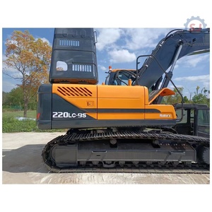 Excavatrice hydraulique sur chenilles Hyundai 220LC de 22 tonnes d'occasion, bien entretenue (système d'origine) - Expédition mondiale et excellent état en promotion - Product Image 3