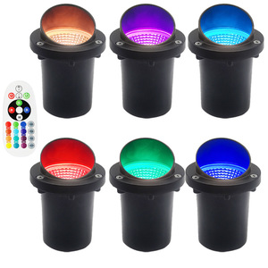 Nouveau 3W/6W/7W/9W/12W/15W <span class=keywords><strong>LED</strong></span> <span class=keywords><strong>extérieur</strong></span> sol de jardin RGB souterrain enterré lampe <span class=keywords><strong>Spot</strong></span> paysage lumière AC 85-265V <span class=keywords><strong>IP67</strong></span> - Product Image 5
