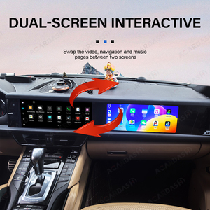 Cho Cayenne 958 2010 2017 Nâng Cấp Để 2024 12.3 "Màn Hình Kép Màn Hình Đa Phương Tiện Android 13 2400 Độ Phân Giải Với Carplay Xe Đài Phát Thanh - Product Image 4