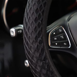Housse de direction cousue <span class=keywords><strong>à</strong></span> la main respirante serrée antidérapante sans anneau Style élastique couverture de <span class=keywords><strong>volant</strong></span> de voiture ajustement universel pour la plupart des voitures - Product Image 6