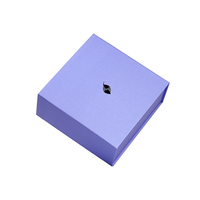 Caja de Regalo Magnética Plegable Morada con Logotipo Personalizado, Caja de Embalaje Rígida y Plegable con Papel de Seda para Cosméticos y Joyería OEM