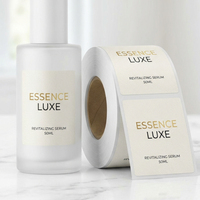 Étiquettes personnalisées pour flacons d'huile capillaire et pour le cuir chevelu, pour l'emballage de sérum nourrissant, autocollants cosmétiques noir et or avec instructions et code-barres