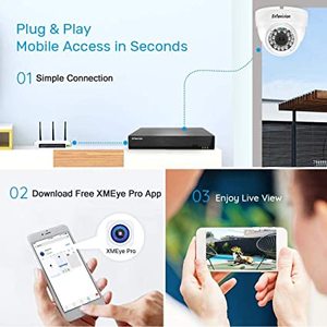 1080P 5MP 16CH XMEYE H2.65 HVR Máy Ghi Hình Mạng HVR 16 Kênh IP An Ninh CCTV HVR Dễ Dàng Xem Từ Xa Phát Hiện Chuyển Động - Product Image 3