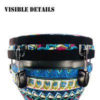 Wholesale Musical Instruments Hand Percussion Drum Colorful Djembe 12 Inch African Drum PVC material Master's Drum