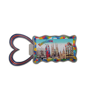 OEM personalizado multifuncional Venezia Popular City Landmarks <span class=keywords><strong>Barcelona</strong></span> recuerdo nevera imán abrebotellas - Product Image 3