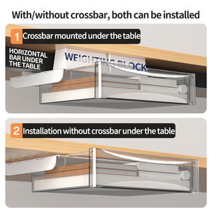 <span class=keywords><strong>Tiroir</strong></span> de Rangement <span class=keywords><strong>Suspendu</strong></span> <span class=keywords><strong>Sous</strong></span> <span class=keywords><strong>Bureau</strong></span>, Organisateur de Rangement Fixable pour Accessoires de <span class=keywords><strong>Bureau</strong></span> - Product Image 5