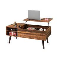 Meubles de salon modernes et miniatures, table basse et table d'appoint en bois avec plateau relevable pour la maison, le thé, le chevet et le balcon, vente en gros d'usine