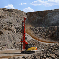 Foreuse robuste pour puits d'eau, profondeur 500 m, machine de forage civile de grand diamètre avec garantie de plus d'un an