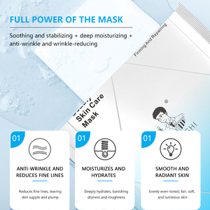 <span class=keywords><strong>Mascarilla</strong></span> Facial Hidratante Antienvejecimiento, <span class=keywords><strong>Mascarilla</strong></span> de Seda Ligera <span class=keywords><strong>para</strong></span> Reparación Calmante con Ácido Tranexámico - Product Image 6