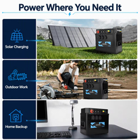 Licitti En İyi 12V 3000 Watt Saf Sinüs Dalgası MPPT İnvertörlü Güneş Enerjisi Jeneratörü LiFePO4 Pil Depolama Araç Uyumlu Taşınabilir İstasyon