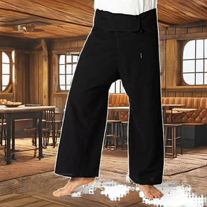 Pantalon de pirate pour homme, cosplay, Renaissance, médiéval, gothique, 100% coton, grande taille 3XL, pantalon de costume - Product Image 2