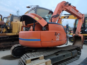 เครื่องขุดดินไฮดรอลิกทรงสวิงแบบไม่มีหางปลาขนาดเล็ก7.5ตัน ZX zaxis 75เรา ZX75US 7.5ตัน HITACHI ใช้ ZX75รถขุดตีนตะขาบสำหรับจัดสวน - Product Image 5