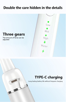 Hydropulseur dentaire portable avec caméra 2MP, réservoir télescopique, 3 modes, étanche IPX7, rechargeable USB-C, en acier inoxydable