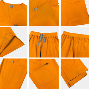 ชุดยูนิฟอร์ม<span class=keywords><strong>แพทย์</strong></span>พยาบาลแบบสครับขายดี แขนสั้น ซักได้ สกรีนโลโก้ได้ ชุดผ่าตัดแบบยืดได้ <span class=keywords><strong>เสื้อ</strong></span>ยืดและกางเกง - Product Image 6