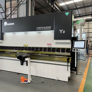 Prensa Plegadora Hidráulica CNC Automática de 4+1 Ejes, Nueva de Fábrica Hunsone, para Aluminio, Acero y Hierro - Product Image 3