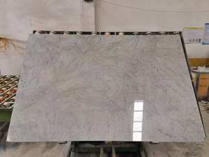 Dalles de marbre gris Mona Lisa Goldtop ODM/OEM, grandes dalles, finition polie moderne, imperméables pour projets de cuisine, salle de bain et hôtels - Product Image 2