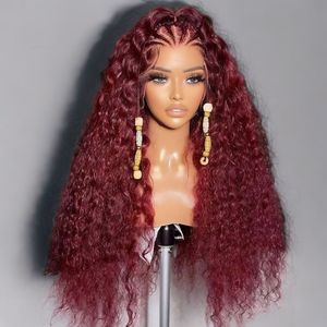 도매 99J 생모 워터 웨이브 가발 브라질산 버진 인모 공급업체 HD 투명 스위스 레이스 프론트 가발 (흑인 여성용) - Product Image 1
