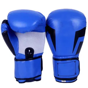 Luvas de boxe PU para academia profissional de vendas diretas da fábrica com logotipo personalizado para treinamento interno