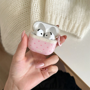 เคสหัวใจรักสีชมพูและลายจุดสำหรับแอร์พอดโปร 2 และแอร์พอด 2 3 4 ฝาครอบป้องกันบลูทูธไร้สาย - Product Image 3