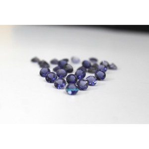 Gema de Rubí Natural de 1 mm, 0.008 Ct, Corte Diamante, Forma Brillante, Color Azul, Rellena de Fracturas, M K Corporation para Joyería - Product Image 6