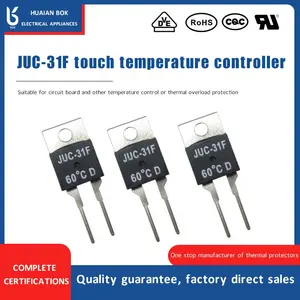 Low Resistance OEM JUC-31F 100 Degree 3A Tactile Temperature Controller Switch For Motor