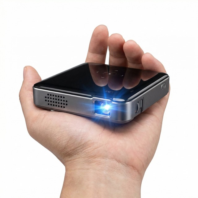 Aome Factory P60 Mini Portable Home Theater DLP Projector Full HD 100-inch Cinema Beamer Wireless Outdoor Built-in Battery 2G
