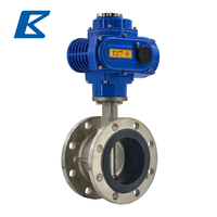 Vanne papillon à opercule souple en acier inoxydable à commande électrique, avec siège en caoutchouc EPDM, motorisée, en acier inoxydable SS304 SS316, pour l'eau, 4 pouces