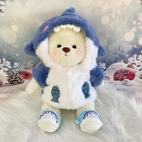 Ours en peluche mignon de 30 cm avec vêtements d'animaux, jouets en peluche pour enfants, vente chaude